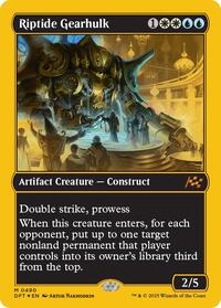 Riptide Gearhulk (First-Place Foil) - Aetherdrift - Magic: The Gathering card