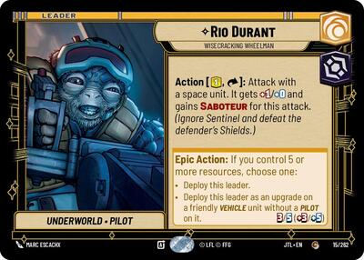 Rio Durant Wisecracking Wheelman