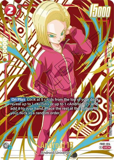 Android 18 - FB01-014 (Alternate Art) card