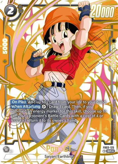 Pan : GT - FB03-125 (Alternate Art) Raging Roar Alternate Art Reprints Super Rare Dragon Ball card — value and price