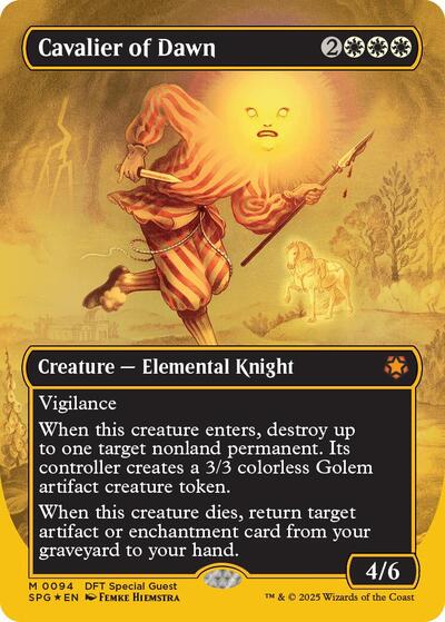 Cavalier of Dawn Borderless First Place Foil