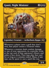 Gonti, Night Minister (First-Place Foil) - Aetherdrift - Magic: The Gathering card