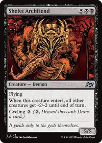 Shefet Archfiend - Aetherdrift - Magic: The Gathering card