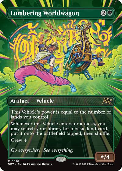 Lumbering Worldwagon Borderless