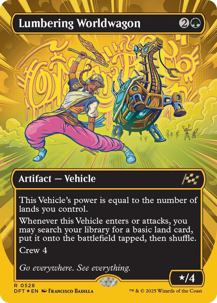 Lumbering Worldwagon (Borderless) (First-Place Foil) - Aetherdrift