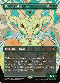 Pathbreaker Ibex (Borderless) - Special Guests - Magic: The Gathering card