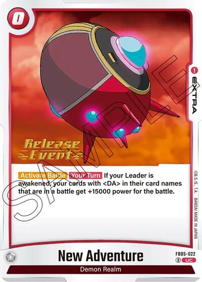 New Adventure New Adventure Release Event Cards Uncommon Dragon Ball card — value and price