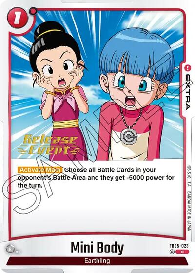 Mini Body New Adventure Release Event Cards Common Dragon Ball card — value and price