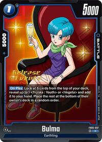 Bulma - FB05-037 - New Adventure Release Event Cards - Dragon Ball Fusion World card