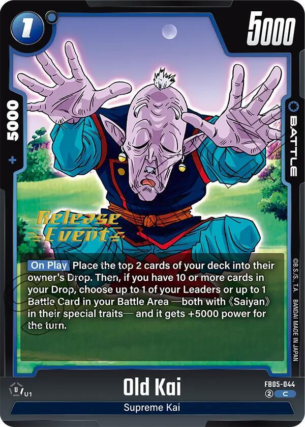 Old Kai - New Adventure Release Event Cards - Dragon Ball Super