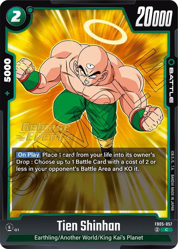 Tien Shinhan - FB05-057 - New Adventure Release Event Cards