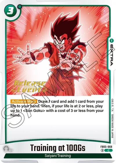 Training at 100Gs card