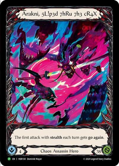 Arakni, 5L!p3d 7hRu 73h cR4X (Extended Art) Flesh and Blood: Promo Cards card price