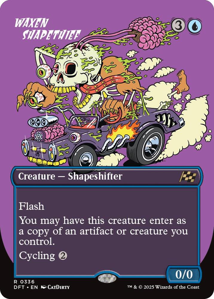Waxen Shapethief (Borderless) - Aetherdrift - Magic: The Gathering