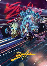 Midnight Mangler Art Card (Gold-Stamped Signature) - Art Series: Aetherdrift - Magic: The Gathering card