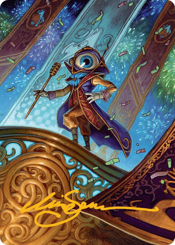 Vnwxt, Verbose Host Art Card (Gold-Stamped Signature) - Art Series