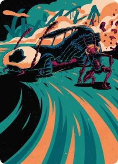 Carrion Cruiser Art Card Gold Stamped Signature