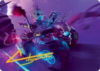 Pactdoll Terror Art Card (Gold-Stamped Signature) - Art Series: Aetherdrift - Magic: The Gathering card