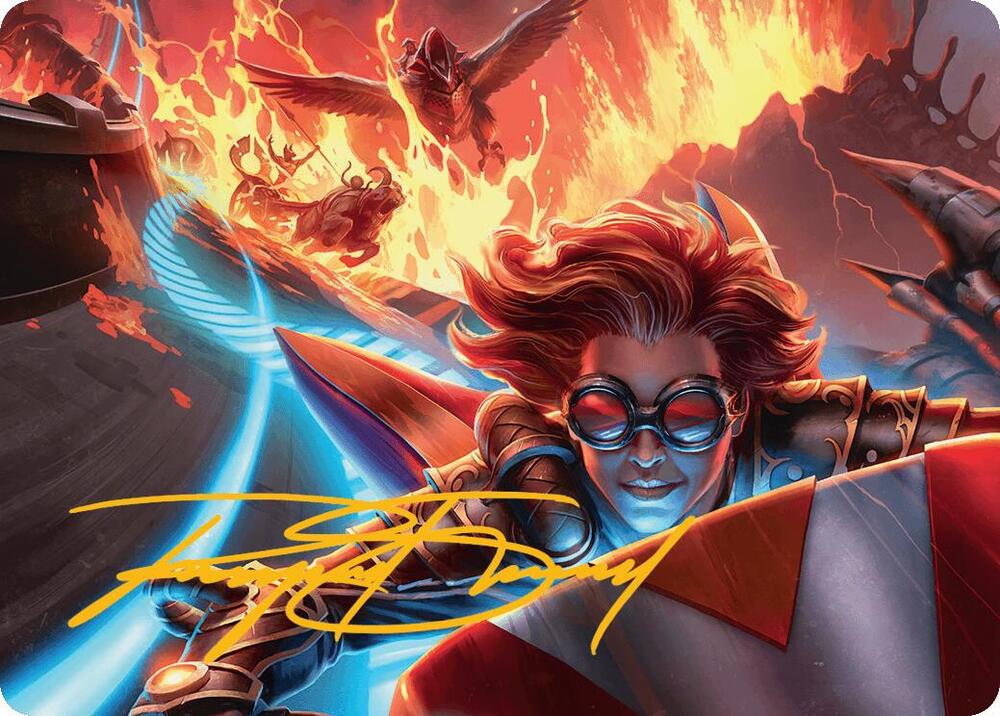 Outpace Oblivion Art Card (Gold-Stamped Signature) - Art Series