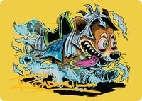 District Mascot Art Card (50/54) (Gold-Stamped Signature)