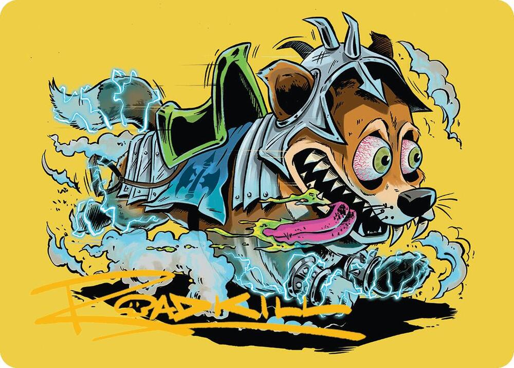 District Mascot Art Card (50/54) (Gold-Stamped Signature) - Art