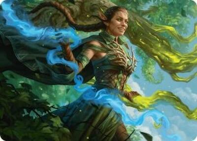 Nissa Worldsoul Speaker Art Card Gold Stamped Signature