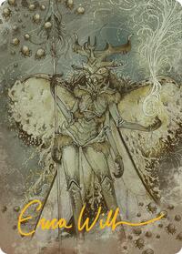 Aatchik, Emerald Radian Art Card (6/54) (Gold-Stamped Signature)
