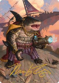 Captain Howler, Sea Scourge Art Card (4/54) (Gold-Stamped Signature)