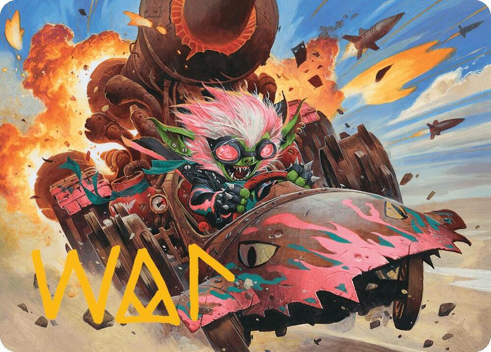 Redshift, Rocketeer Chief Art Card (Gold-Stamped Signature) - Art