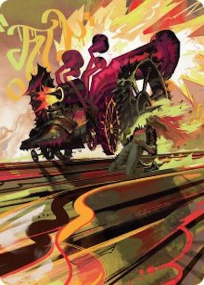 Rocketeer Boostbuggy Art Card Gold Stamped Signature