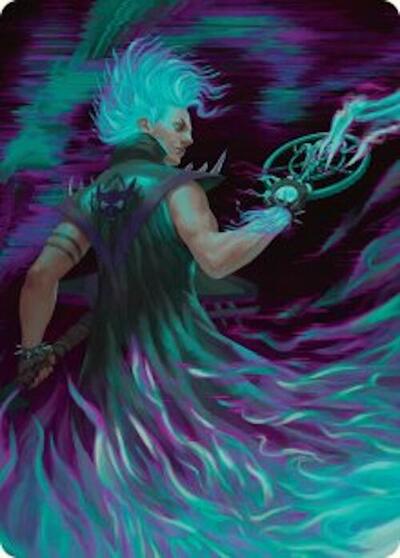 Winter Cursed Rider Art Card Gold Stamped Signature