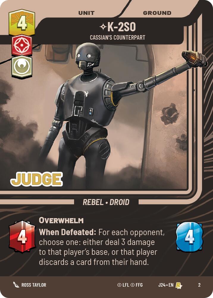 K-2SO - Cassian's Counterpart - Judge Promos - Star Wars
