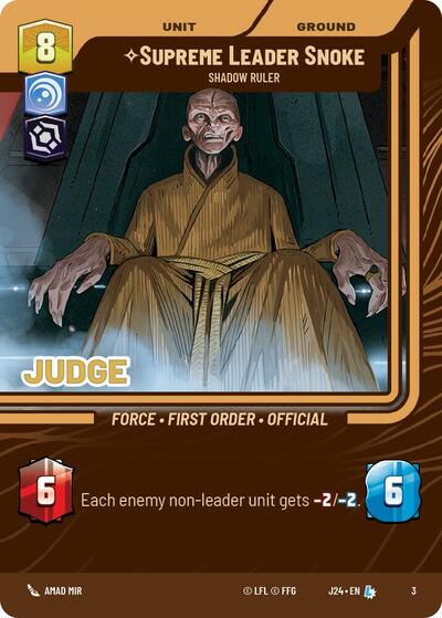 Supreme Leader Snoke - Shadow Ruler card