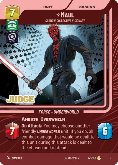 Maul - Shadow Collective Visionary card