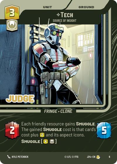Tech - Source of Insight Judge Promos Rare Star Wars Unlimited card — value and price