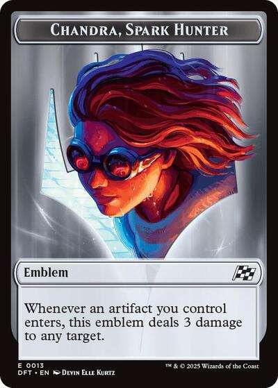 Emblem Chandra Spark Hunter Vehicle Double Sided Token