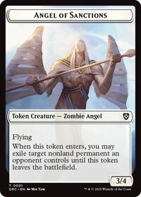 Angel of Sanctions // Vizier of Many Faces Double-Sided Token