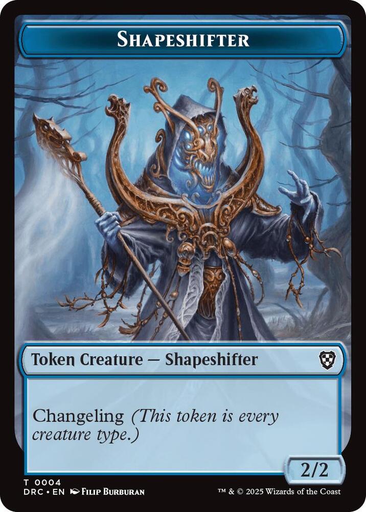 Shapeshifter // Zombie (0003) Double-Sided Token - Commander