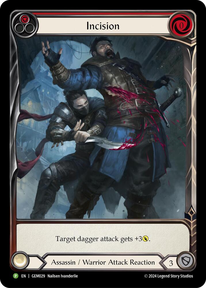 Incision (Red) - GEM Pack 1 - Flesh and Blood TCG - TCGplayer.com