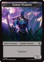 Zombie Warrior // Zombie (0003) Double-Sided Token - Commander
