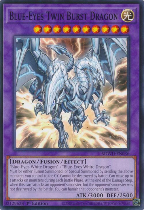 Carte Yu-Gi-Oh! - Dragon Ultime Aux Yeux Bleus - Kit De Fusion - Édition Allemande 1ère - Deck Structure : Blue Eyes White Destiny