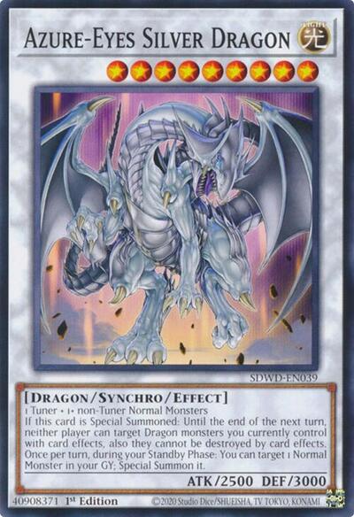 Azure Eyes Silver Dragon
