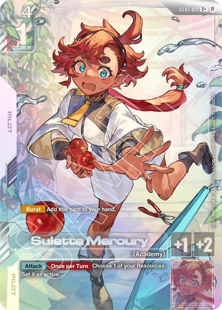 GUNDAM CARD GAME スレッタ・マーキュリー Suletta Mercury (C+) - Edition Beta - Gundam Card Game - TCGplayer.com