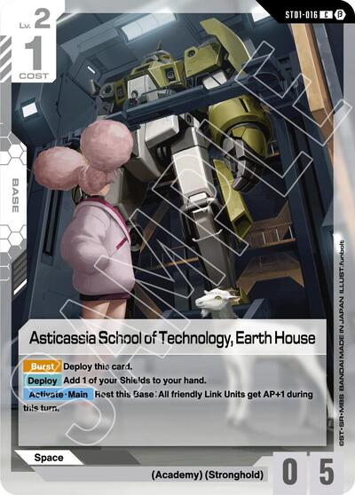 Asticassia School of Technology, Earth House card