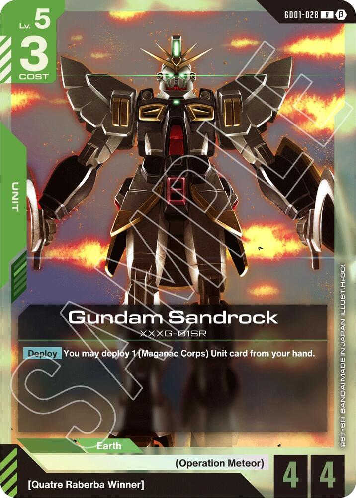 サトちゃんオータムカーニバル Gundam Sandrock - Edition Beta - Gundam Card Game - TCGplayer.com