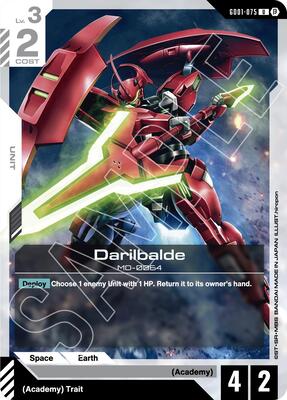 Darilbalde - Edition Beta - Gundam Card Game - TCGplayer.com