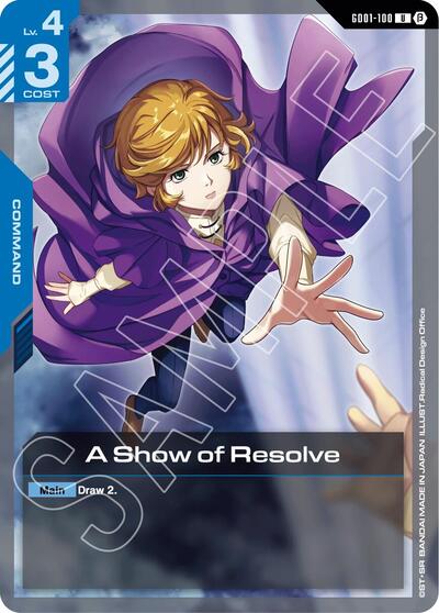 A Show of Resolve card