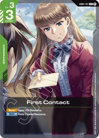 First Contact card