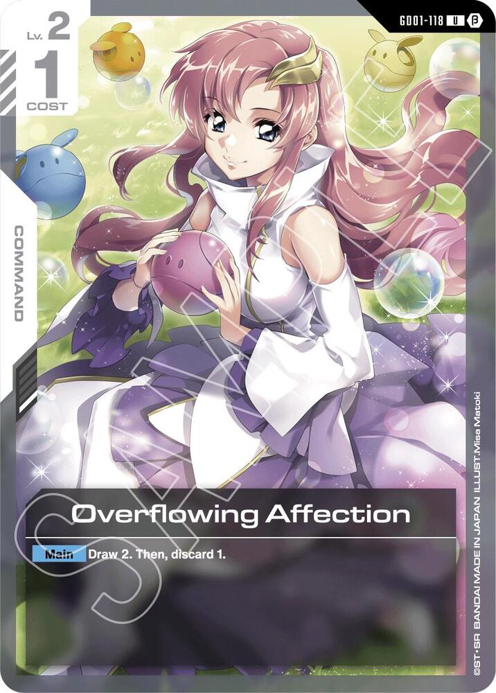 Overflowing Affection - Edition Beta - Gundam Card Game
