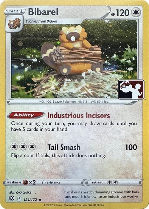 Bibarel (Cosmos Holo) 121/172 from Prize Pack Series Cards